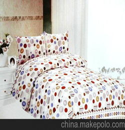 家纺床上用品 专业生产床单被套款仿全棉钻石绒床上单品