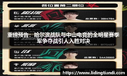 重磅预告：哈尔滨战队与中山电竞的全明星赛季军争夺战引人入胜对决